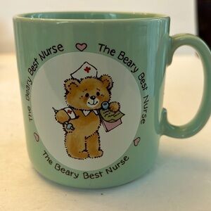 Vintage applause the beary best nurse mug 1985